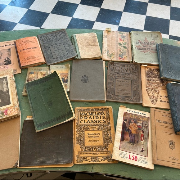 20 antique books from 1800’s - 1920’s French crafting journaling ephemera - Picture 1 of 10